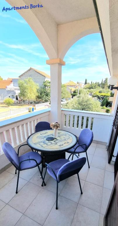 Balkón alebo terasa v ubytovaní Apartments Borka