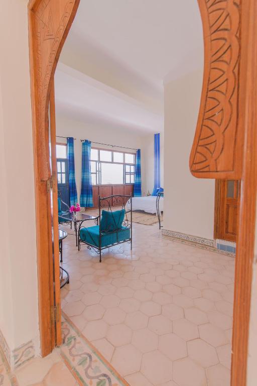 Posezení v ubytování Auberge du Marabout