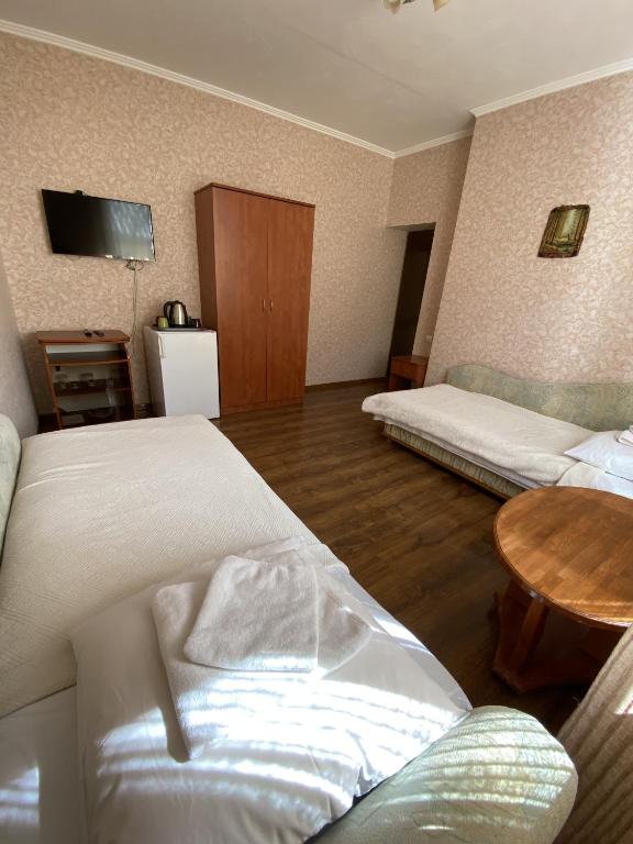 Postel nebo postele na pokoji v ubytování Edelweiss