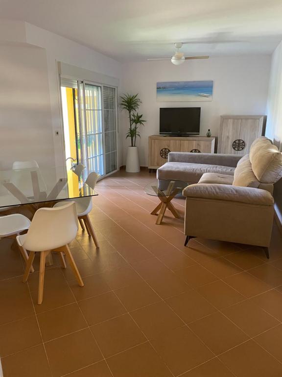 Χώρος καθιστικού στο Apartamento Ayamonte