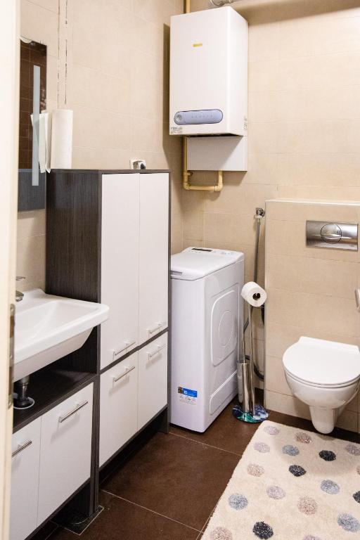 Kúpeľňa v ubytovaní Apartmani 6M i M5