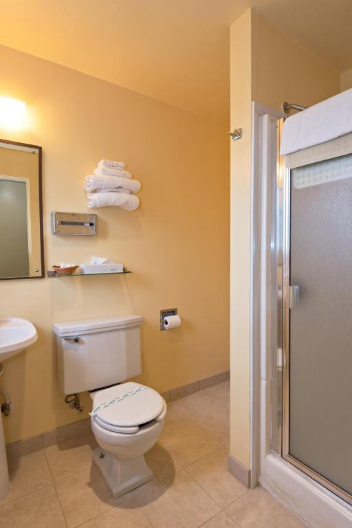 Koupelna v ubytování Riviera Inn