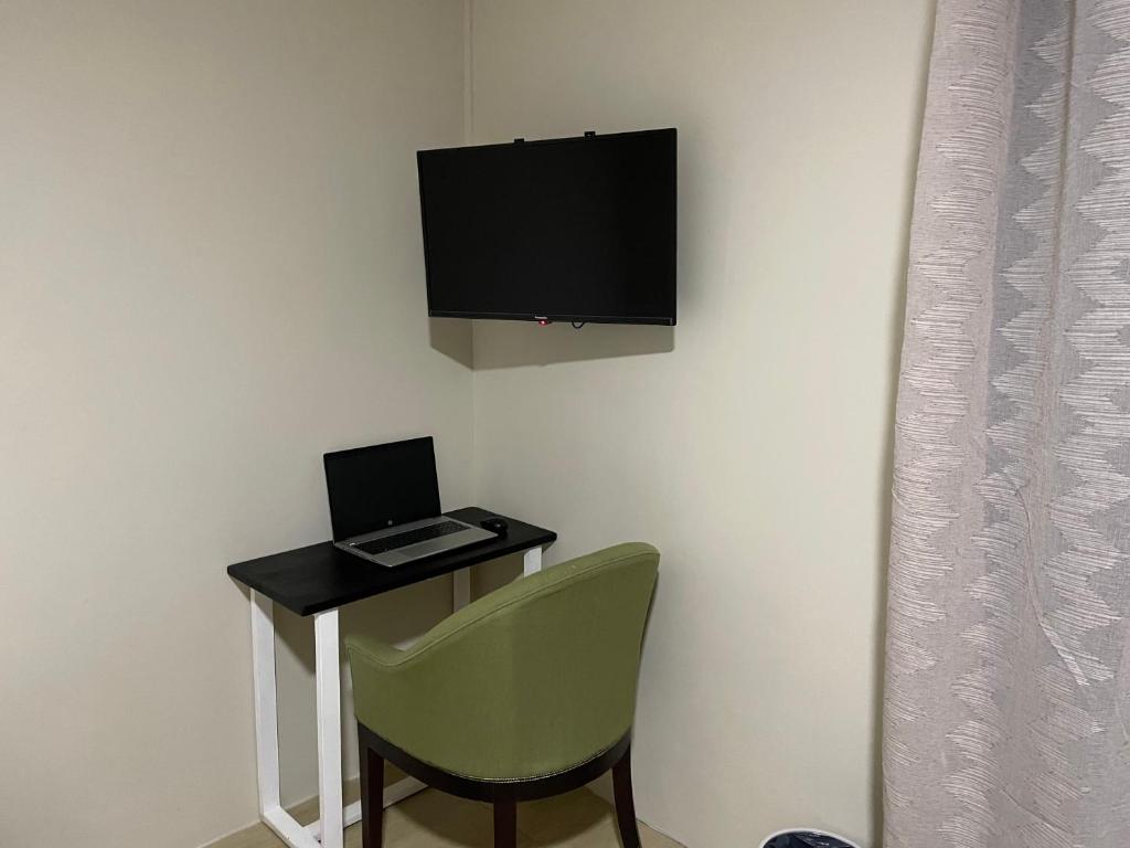 TV a/nebo společenská místnost v ubytování Tenexia - La Gaulette Studio