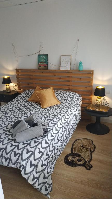 Postel nebo postele na pokoji v ubytování DeltaHome