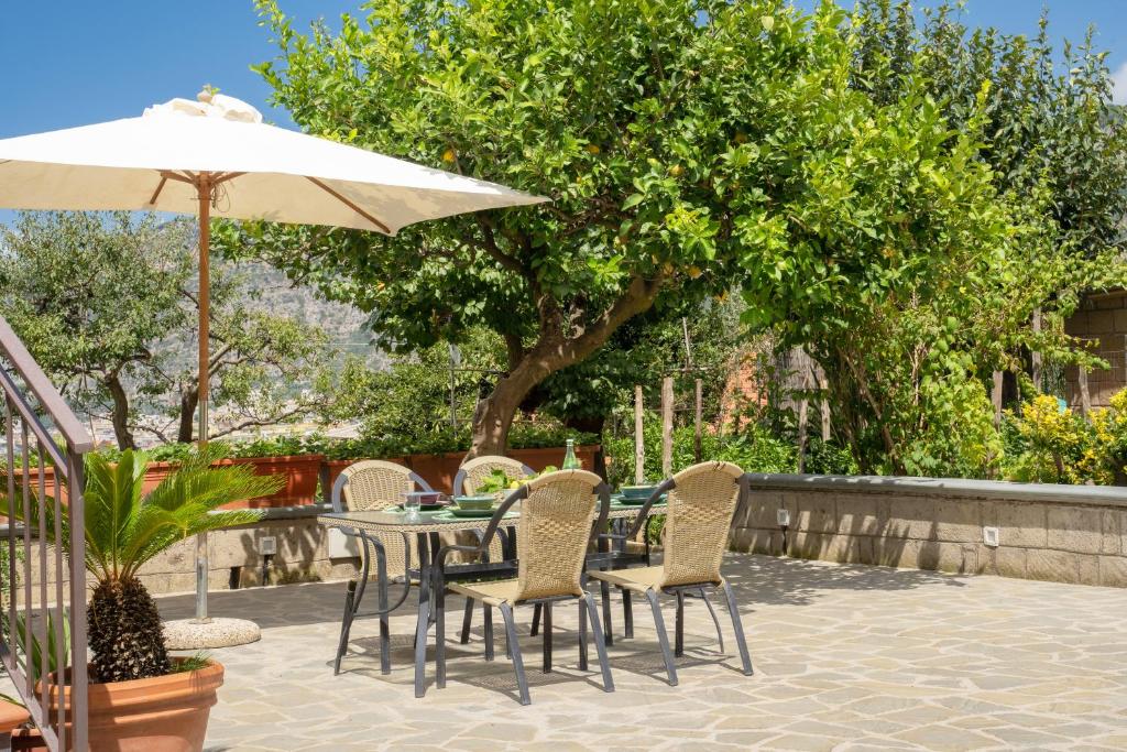 A garden outside La Pigna Sorrento