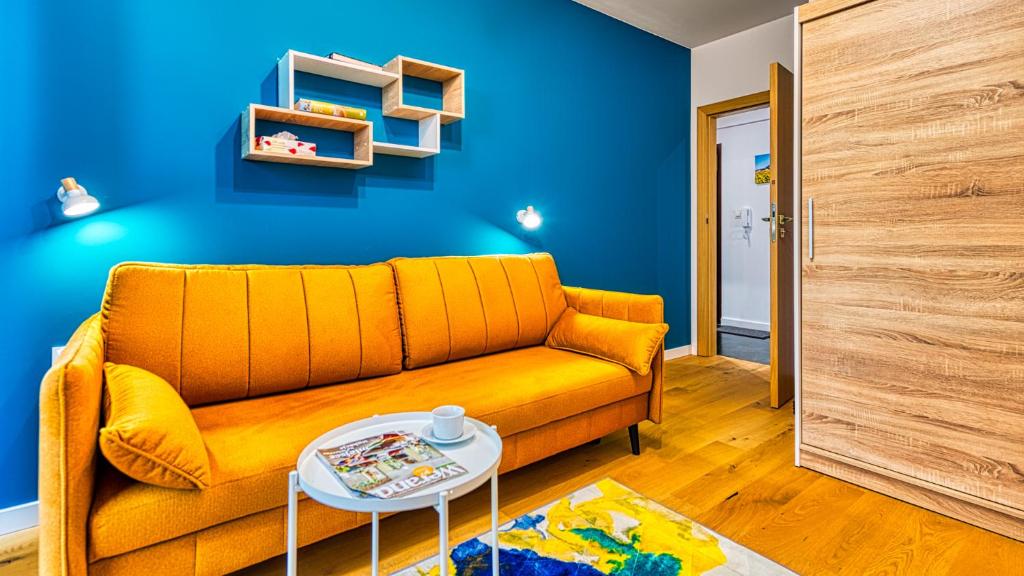 Posedenie v ubytovaní Apartament Penthaus Dwupoziomowy z Klimatyzacją i 2 Łazienkami - 5D Apartamenty