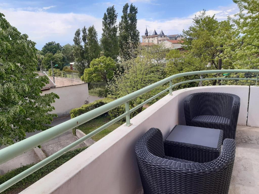 Scandy Appart - T2 cosy tout confort, balcon parking, vue - Appartement Met één Slaapkamer