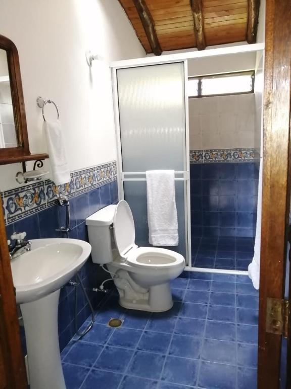 Koupelna v ubytování casa calima