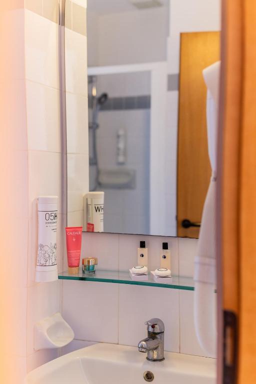 Koupelna v ubytování Hotel Ambasciatori
