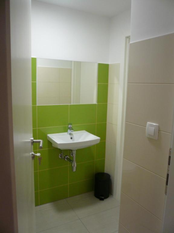 Koupelna v ubytování Hostel Vrba