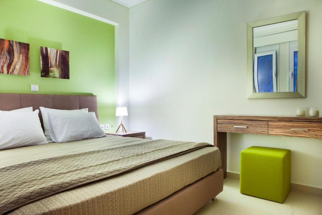 Łóżko lub łóżka w pokoju w obiekcie Eucalyptus Apartments Apartment Meli