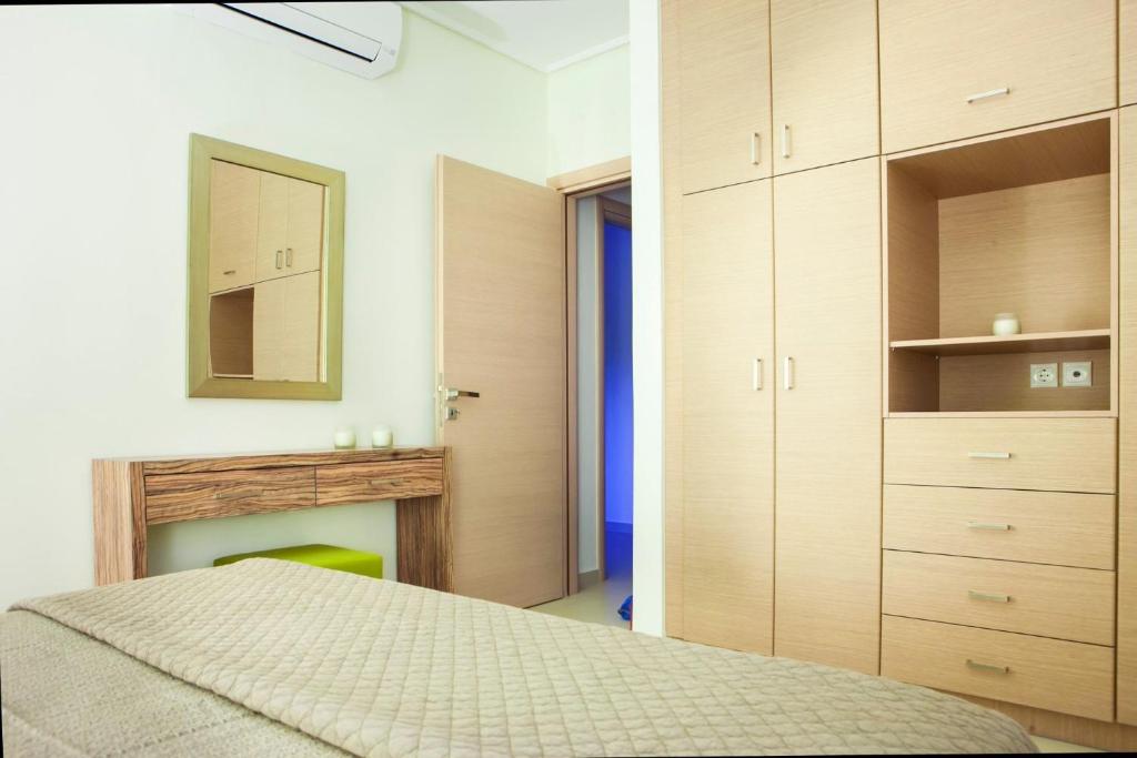 Łóżko lub łóżka w pokoju w obiekcie Eucalyptus Apartments Apartment Meli
