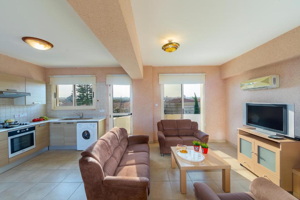 Kuchyň nebo kuchyňský kout v ubytování Pelagos apartment 6