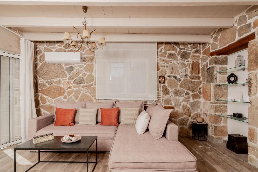 Posezení v ubytování Villa di Pietra