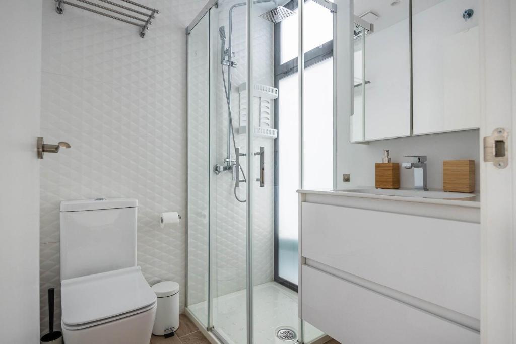 Kúpeľňa v ubytovaní Nervión Suites 2 - Vacacional Sevilla
