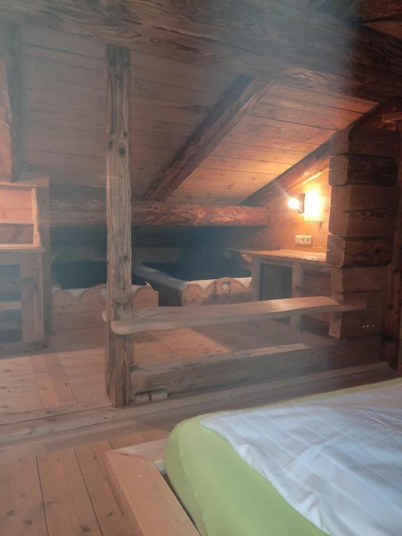 Postel nebo postele na pokoji v ubytování Ferienhaus Gaishütte