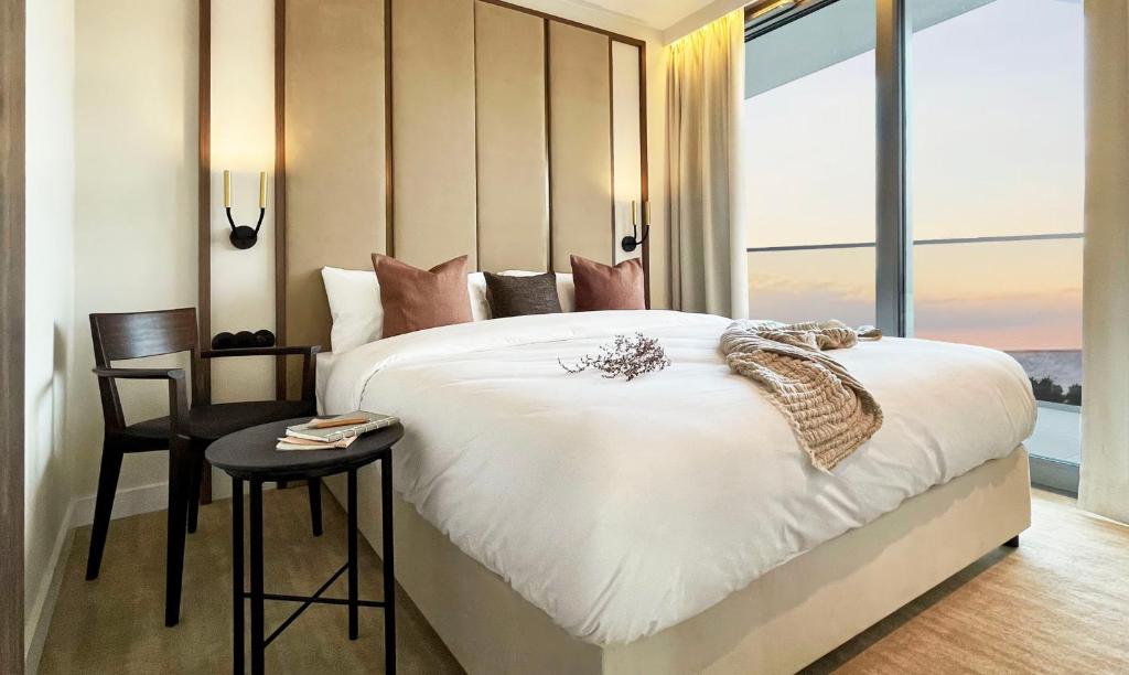 Posteľ alebo postele v izbe v ubytovaní Wave Międzyzdroje Resort & SPA