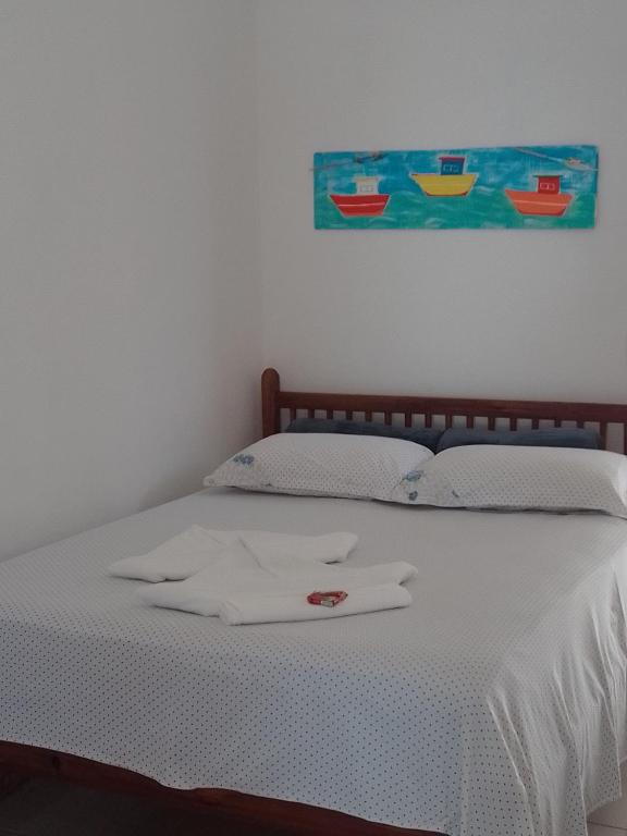 Postel nebo postele na pokoji v ubytování Pousada Pé na Areia