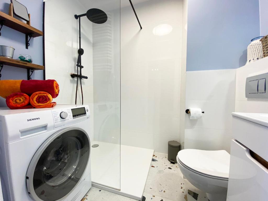 Kúpeľňa v ubytovaní Apartament Cashmere Beige przy Porcie Jachtowym