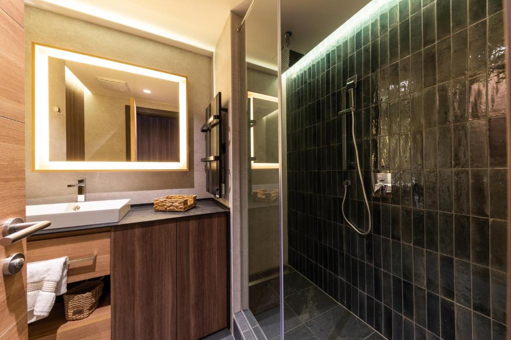 Koupelna v ubytování Aparthotel Woodside by Anaya