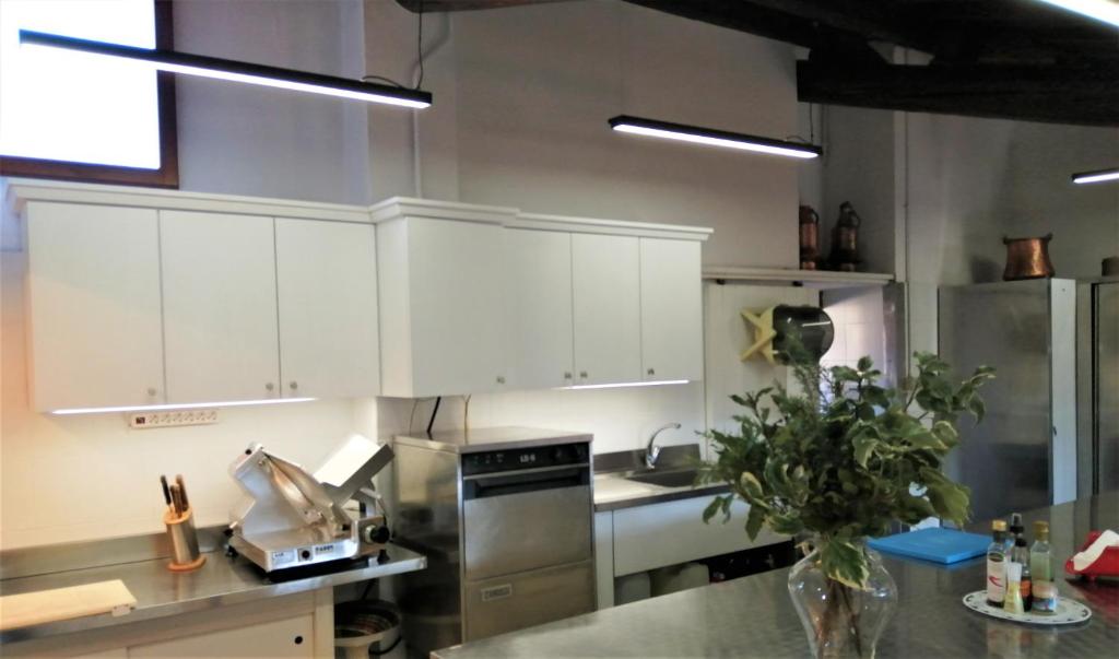 A kitchen or kitchenette at FIRENZE Villa a 5 Stelle - Villa Gaudia Luxury & Relax in Chianti