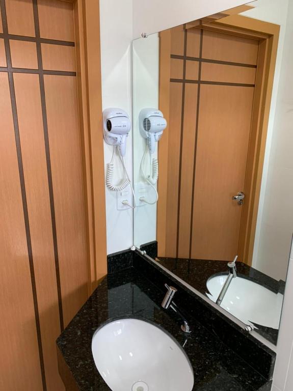 Koupelna v ubytování Prudentópolis Palace Hotel