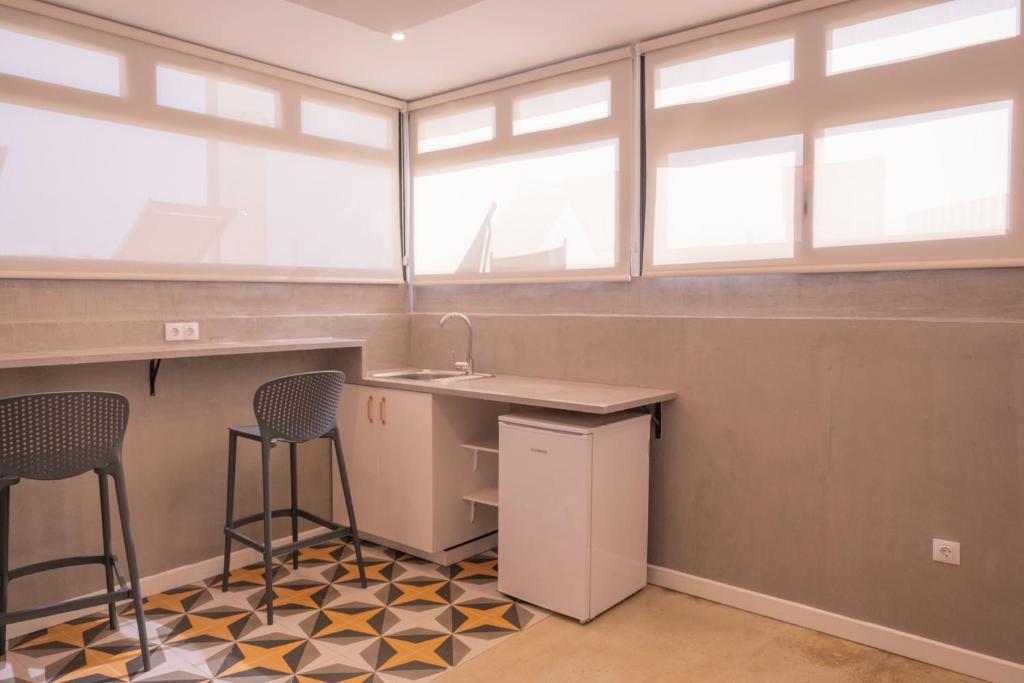 Kuchyň nebo kuchyňský kout v ubytování Apartamentos Punta Elena Beach