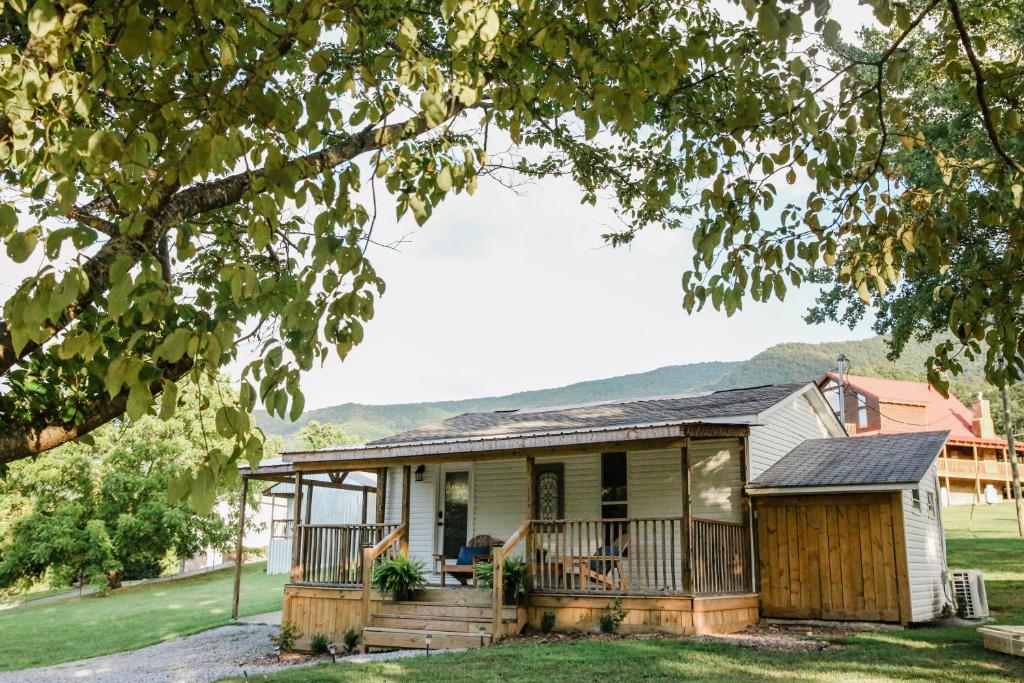 Bygningen som feriehuset ligger i