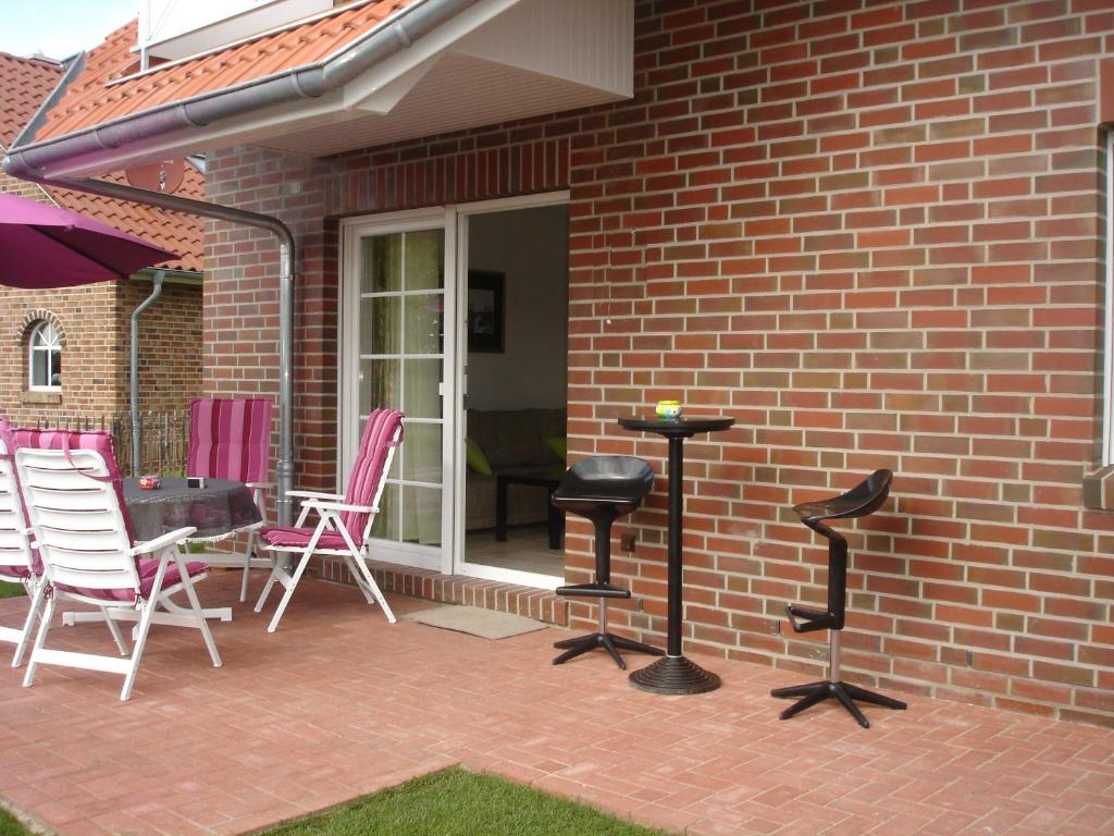 Patio nebo venkovní prostory v ubytování Grachtenstube