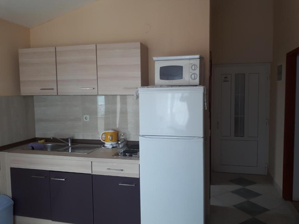 Kuchyňa alebo kuchynka v ubytovaní Apartments by the sea Nin, Zadar - 15842