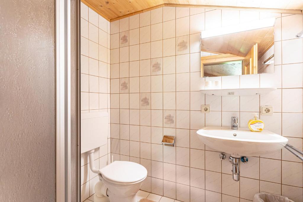 Koupelna v ubytování Ferienwohnung Weissbacher