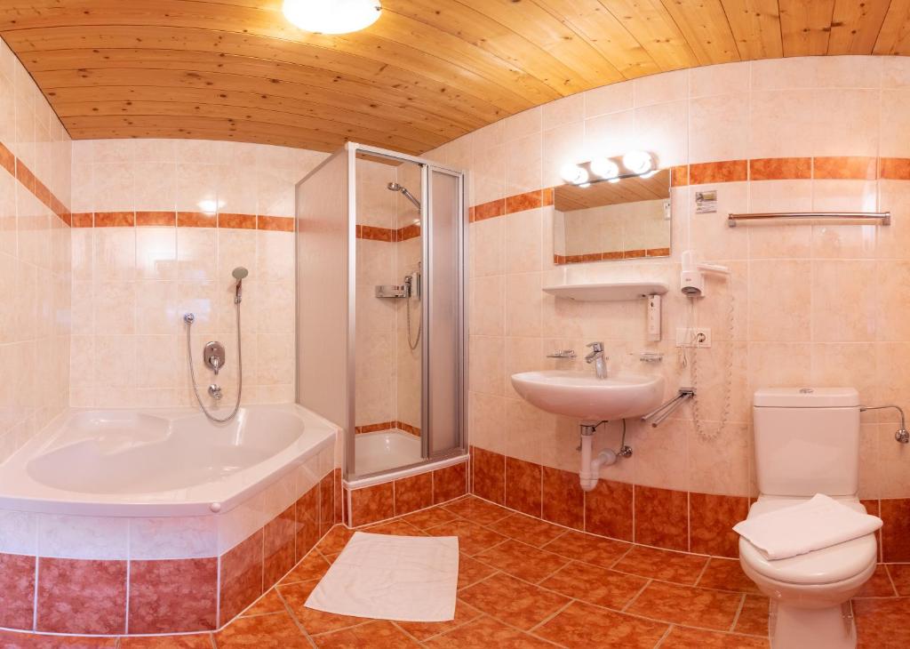 Koupelna v ubytování Alpenpension Elferblick