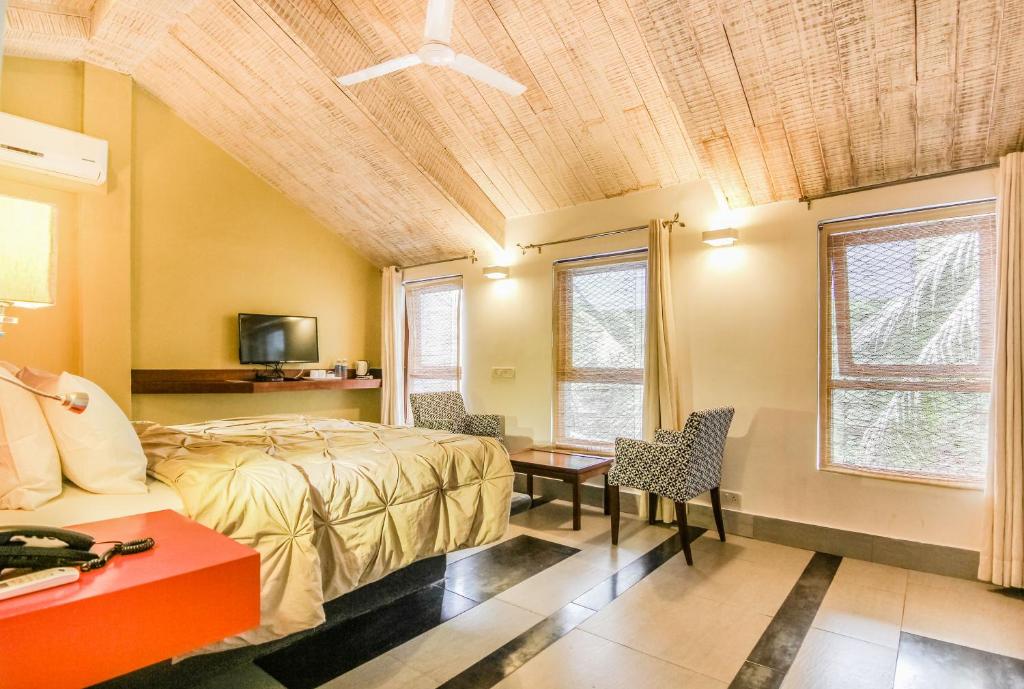 Postel nebo postele na pokoji v ubytování Casa Vagator