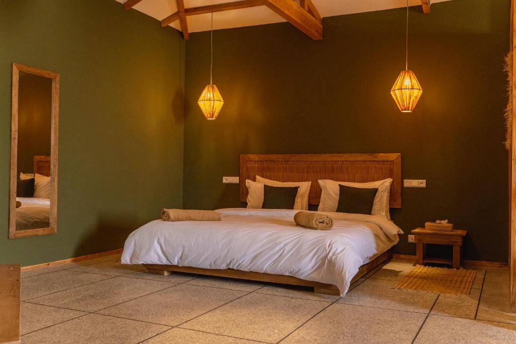 Postel nebo postele na pokoji v ubytování Oasis212 Dakhla