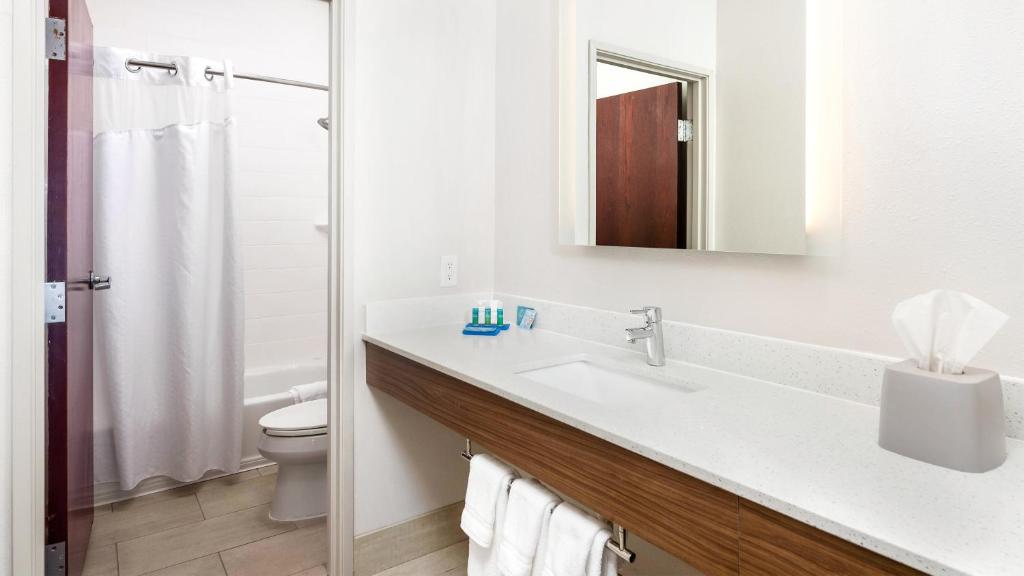 Koupelna v ubytování Holiday Inn Express Hotel and Suites Conroe by IHG