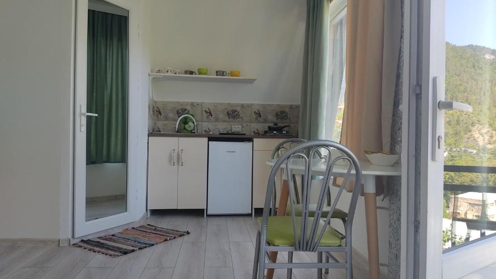 Kuchyň nebo kuchyňský kout v ubytování Borjomi Nest 1