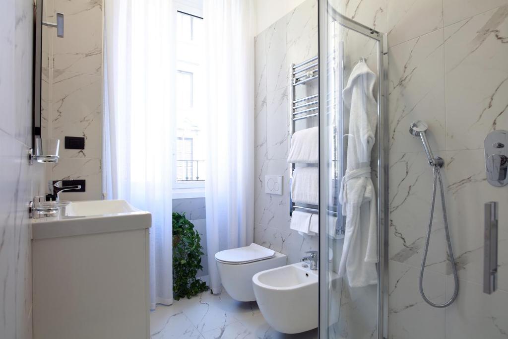 Koupelna v ubytování Hotel Sanpi Milano