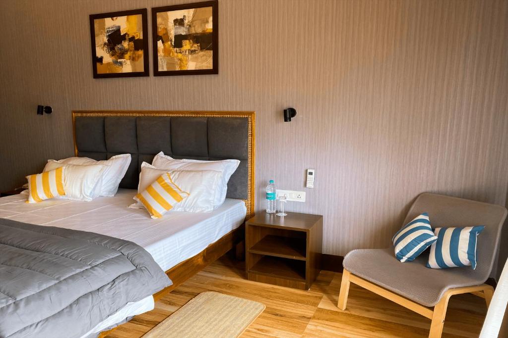 Postel nebo postele na pokoji v ubytování Sandbanks Beach Villas, Morjim