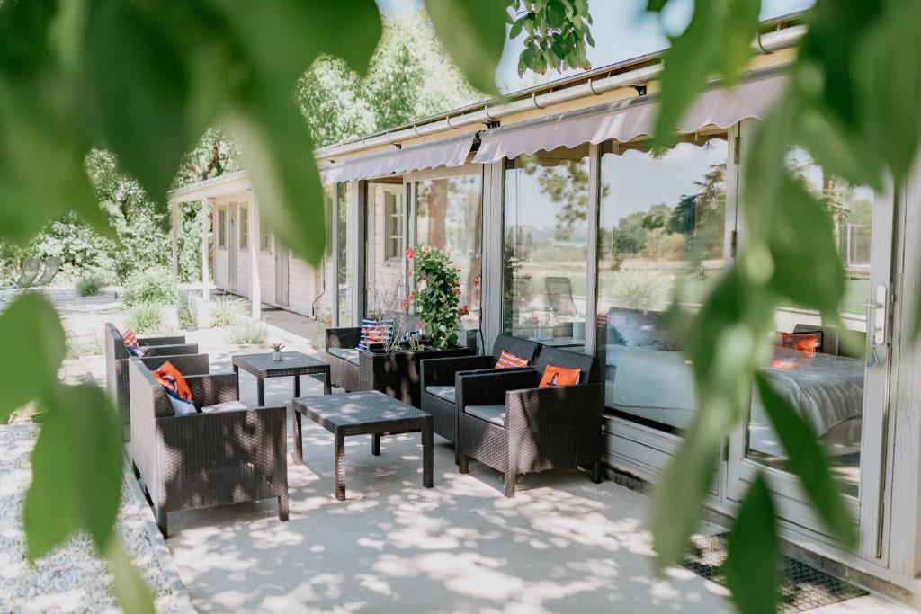 Vonkajšia záhrada v ubytovaní Zam-zam apartmanok