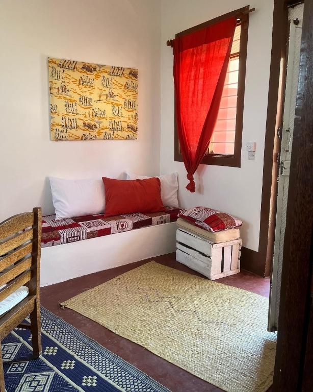 Postel nebo postele na pokoji v ubytování Habibi B&B