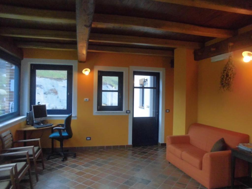 Posezení v ubytování Agriturismo Bio-Ecologico Sant'Isidoro