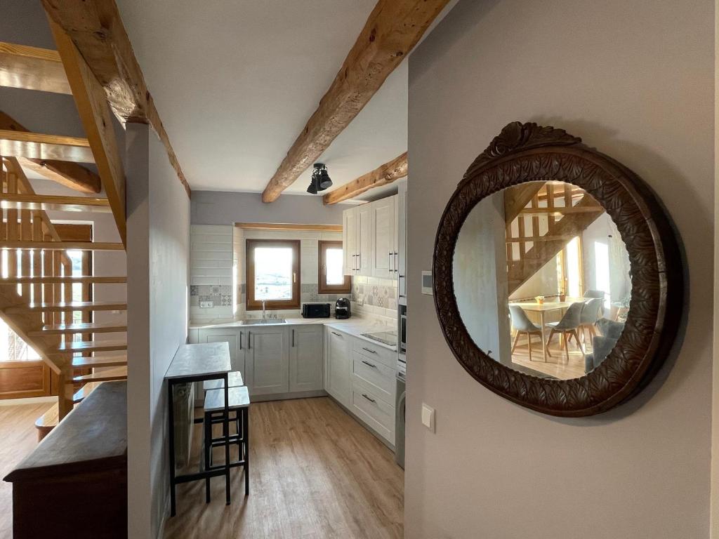 Kuchyň nebo kuchyňský kout v ubytování Hotel-Hospedería los Templarios