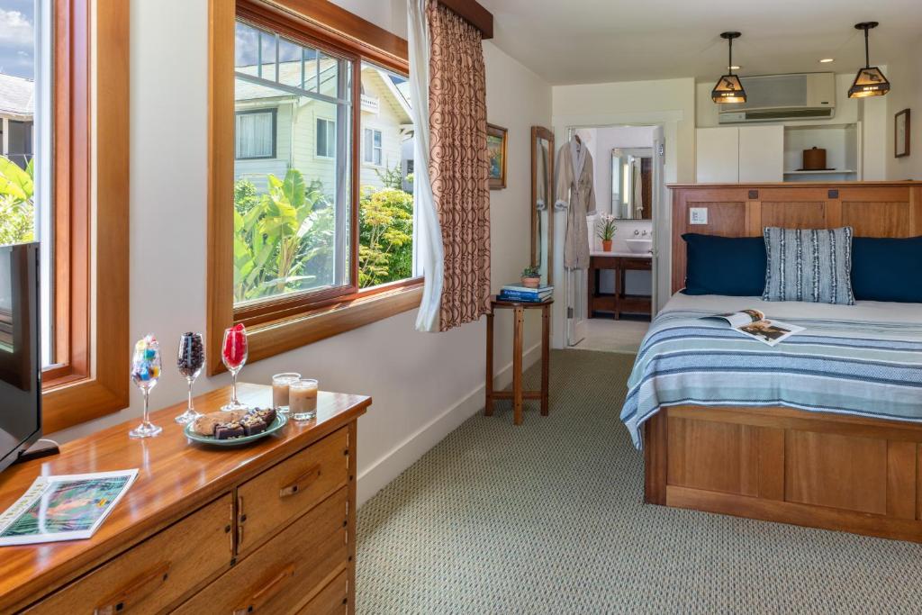 Katil atau katil-katil dalam bilik di The Avalon Hotel in Catalina Island