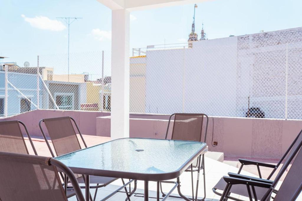 Balkón nebo terasa v ubytování Violeta Hotel Boutique