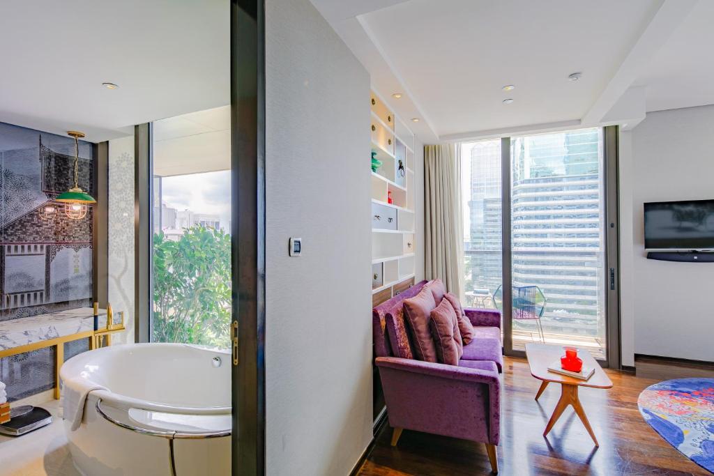 Hotel Indigo Bangkok Wireless Road by IHG - Resim 28