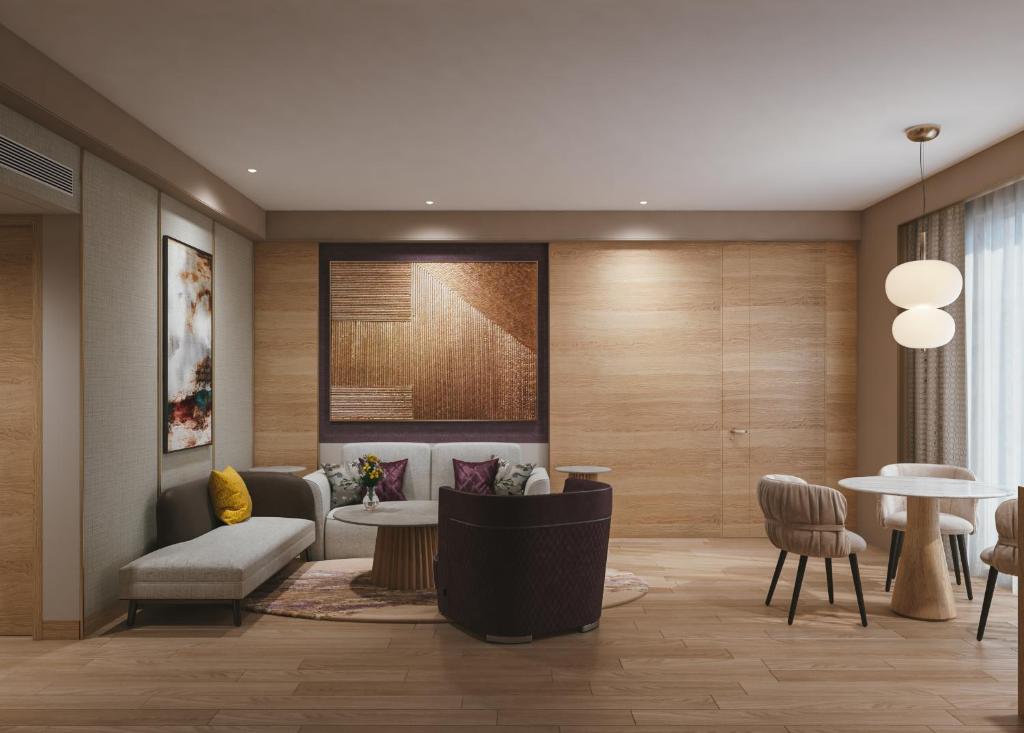 Posezení v ubytování Vivanta Vijayawada, MG Road