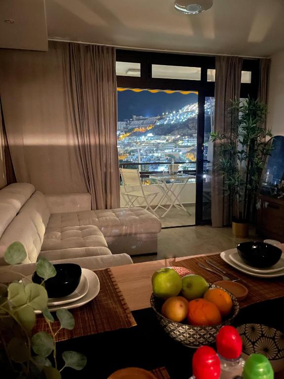 Posezení v ubytování Rosa Amarilla Apartment
