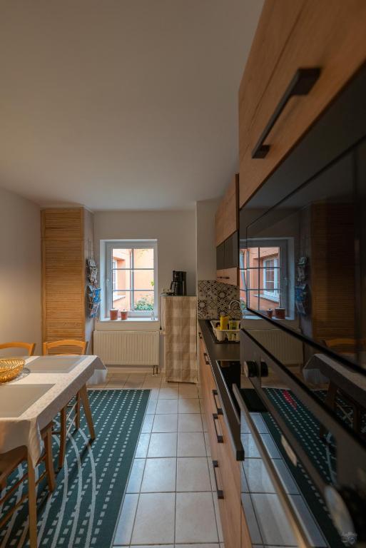 Kuchyň nebo kuchyňský kout v ubytování Blanks Safari Lodge