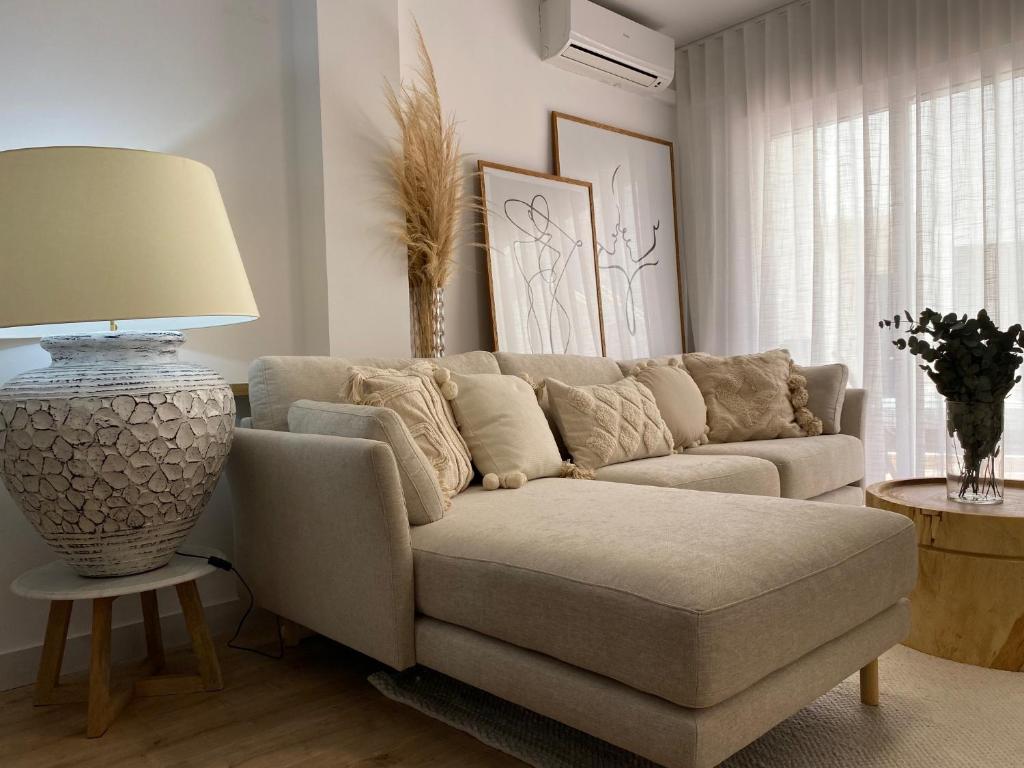 Χώρος καθιστικού στο AGRADABLE CASA EN SAN JOSE