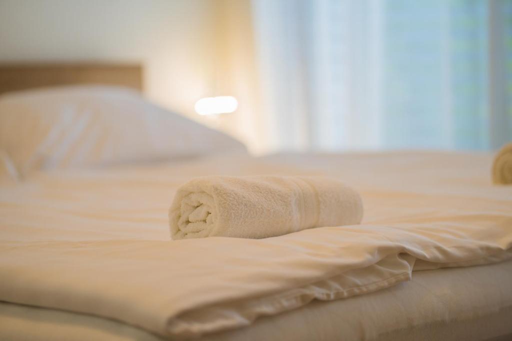 Posteľ alebo postele v izbe v ubytovaní Silver Lodge Siófok
